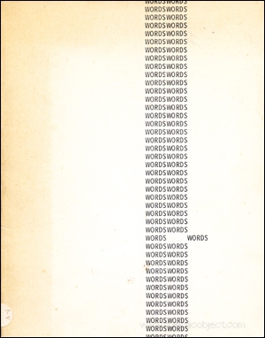 Words : Gebrauch der Sprache in der Kunst Während des Letzten Jahrzhntes / Words : l'Uso del Linguaggio nell'Arte dell'Ultimo Decennio