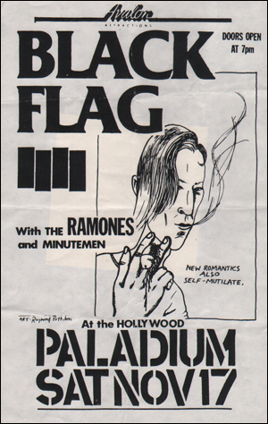 [ Black Flag at the Hollywood Paladium [ new romantics also self mutilate ] ]