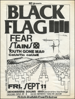 [ Black Flag at Devonshire Downs [ You Are Necessary ] / Fri. Sep. 11 ]