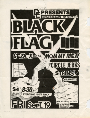 [ Black Flag at The Hideaway / Fri. Sept. 19 ]