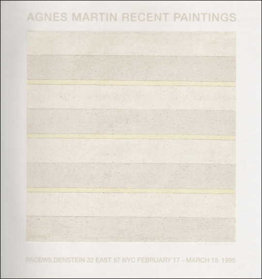 Agnes Martin : Recent Paintings