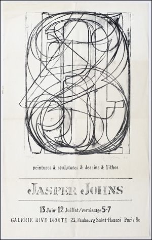 Jasper Johns : Peintures & Sculptures & Dessins & Lithos, Galerie Rive Droite [aka : 