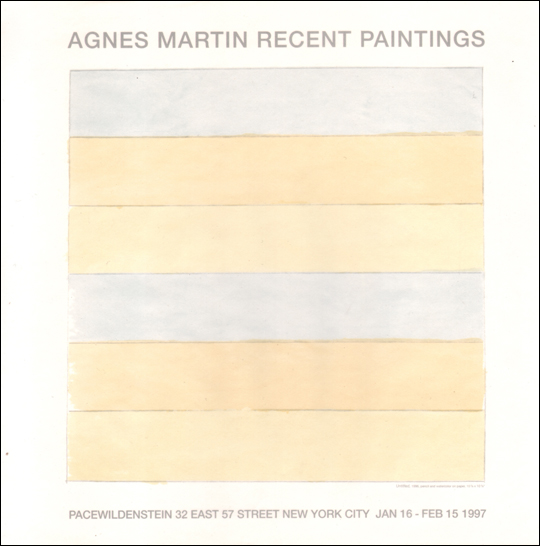 Agnes Martin : Recent Paintings