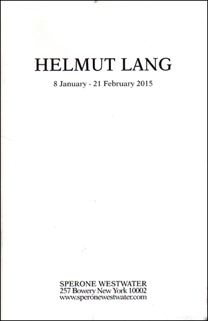 Helmut Lang