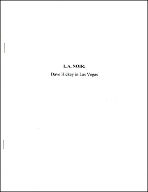 L.A. Noir : Dave Hickey in Las Vegas