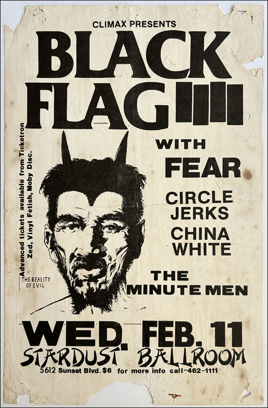 [ Black Flag at the Stardust Ballroom / Wed. Feb. 11 ]