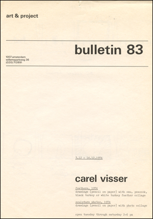 Bulletin 83 : Feathers, 1974 / Sculpture Photos, 1974