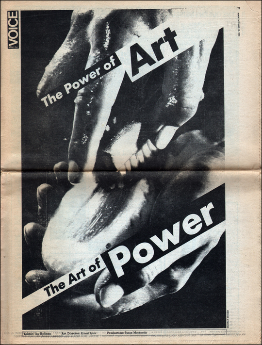 The Village Voice : The Power of Art / The Art of Power [Insert]