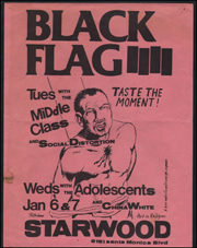 [ Black Flag at the Starwood [Pink] / Taste the Moment! / Art is Religion / A Kiss and a Fix Aren't Enough Anymore / Jan. 6 and 7 1981 ]