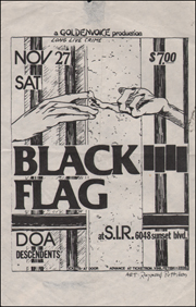 [ Black Flag at S.I.R. / Sat. Nov. 27 ]