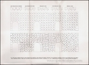 All Two Part Combinations of Arcs from Four Corners, Arcs from Four Sides, Straight, Not - Straight & Broken Lines in Four Directions