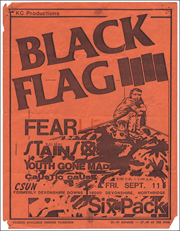 [ Black Flag at CSUN [ Six Pack ] / Fri. Sept. 11 ]