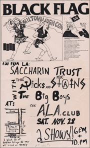 [ Black Flag at the A.L.A. Club / Sat. Nov. 28 ]