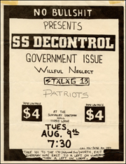 [ SS Decontrol at the Sunvalley Sportsman Hall / Tues. Aug. 9th ]