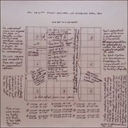 Sol LeWitt : One Set of Nine Pieces [from Serial Project No. 1 (ABCD)]