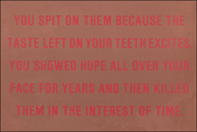 Jenny Holzer : Under a Rock