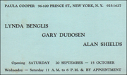 Lynda Benglis, Gary Dubosen, Alan Shields