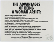 The Advantages of Being a Woman Artist