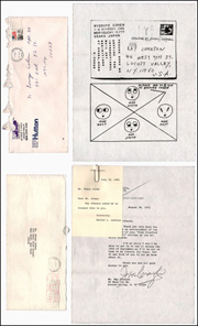 Correspondence Between Ronny Cohen, Joan Crawford, Morton L. Janklow, Ryosuke Cohen and Ray Johnson