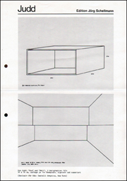 Judd : Edition Jörg Schellmann