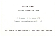 Lucio Pozzi, 1962 - 1979 : Selected Work