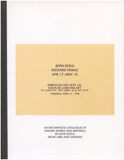 An Incomplete Catalogue of Known Works and Writings by John Dogg from 1986 and Onward