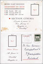 Musee d'Art Moderne / Department des Aigles / Section Cinema